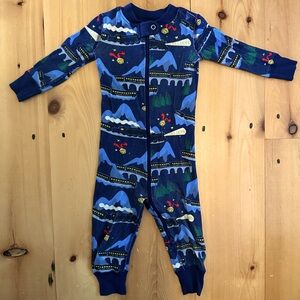 Hanna Andersson Polar Express Organic Cotton Sleeper 12-18 mos